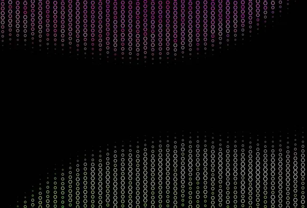 Темно Рожевий Зелений Векторний Візерунок Барвистими Гексагонами Дизайн Абстрактному Стилі — стоковий вектор