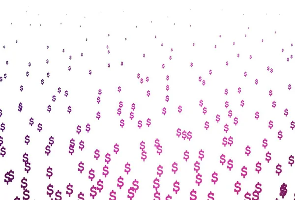 銀行記号付きダークピンクのベクトルレイアウト Usdの記号で色のイラストを輝く ローンの広告のためのテンプレート — ストックベクタ