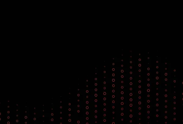 Sötétzöld Vörös Vektor Elrendezés Hatszögletű Formákkal Színes Hatszögek Elvont Háttérrel — Stock Vector