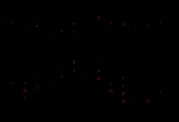 Modèle Vectoriel Rouge Foncé Avec Hexagones Colorés Illustration Hexagones Abstraits — Image vectorielle