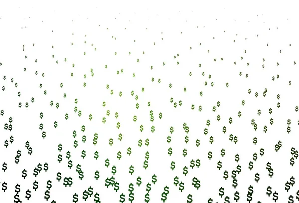 Светло Зеленый Векторный Рисунок Мбаппе Современная Абстрактная Иллюстрация Символами Денег — стоковый вектор