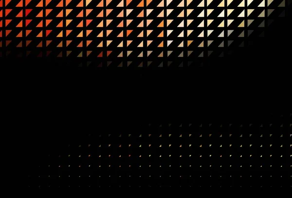 Mörkgul Orange Vektor Bakgrund Med Bubblor Suddiga Bubblor Abstrakt Bakgrund — Stock vektor