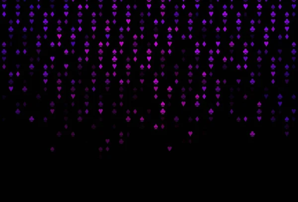Couverture Vectorielle Violet Foncé Avec Des Symboles Jeu Gradient Coloré — Image vectorielle