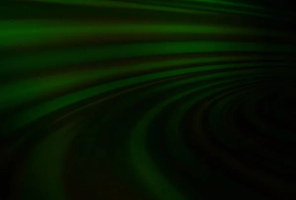 Светло Зеленый Векторный Узор Изогнутыми Кругами Сияющая Иллюстрация Состоящая Размытых — стоковый вектор