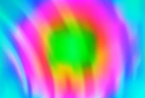Licht Multicolor Rainbow Vector Achtergrond Met Gebogen Lijnen Een Vage — Stockvector