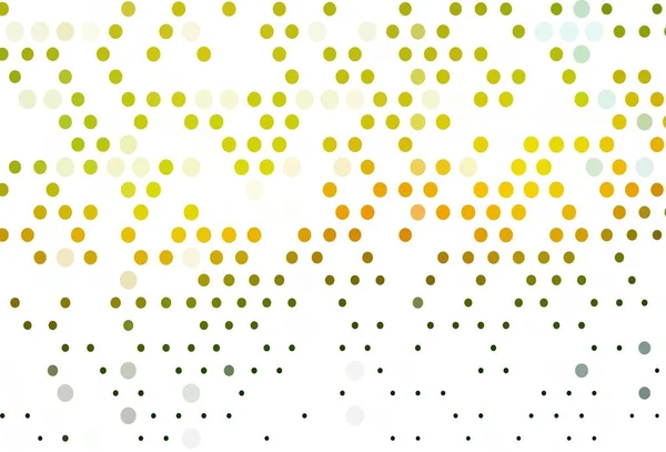 Açık yeşil, daireli sarı vektör şablonu. Parlak renkli soyut çemberlerin olduğu bir resim. İş reklamları için tasarım.