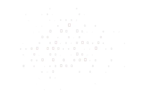 Светло Красный Векторный Отскок Точками Пятнами Кубиками Декоративный Дизайн Абстрактном — стоковый вектор
