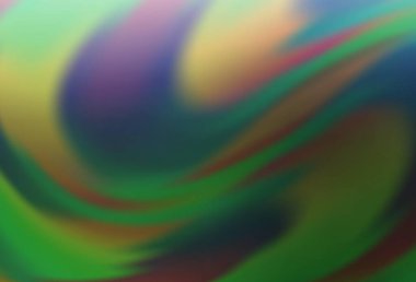 Açık yeşil vektör bulanık ve renkli desen. Görüntü tarzında tamamen yeni bir renkli çizim. İşiniz için yepyeni bir tasarım..