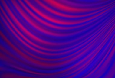 Koyu mor, lav şekilli pembe vektör deseni. Bulanık geometrik örnek ve eğimli kabarcıklar. İş tasarımınız için mermer biçimi.