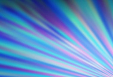 Dar çizgileri olan açık mavi vektör deseni. Soyut şablondaki çizgilerle dekoratif parlak çizimler. Reklamlar, posterler, afişler için desen.