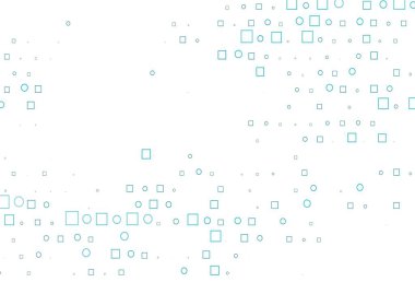 Dairesel ve dikdörtgenli hafif BLUE vektör arkaplanı. Soyut tarzda dekoratif tasarım, daireler, dikdörtgenler. İş reklamları için tasarım.