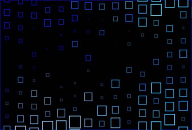 Eşkenar dörtgenli koyu mavi vektör şablonu. Dikdörtgenleri ve kareleri olan güzel bir çizim. İniş sayfası için modern şablon.