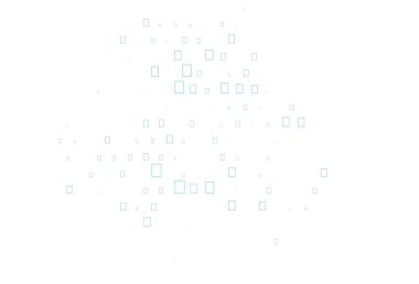 Işık Mavisi vektör kapağı dairelerle, küplerle. Renkli daireler, dikdörtgenler ile soyut arkaplan. Marka kitabın için tamamen yeni bir şablon.