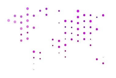 Baloncuklu açık mor vektör arkaplanı. Renkli su damlaları olan modern soyut çizimler. Marka kitabın için tamamen yeni bir şablon.