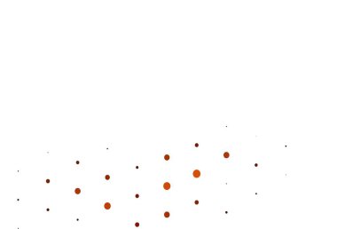 Açık sarı, daire şekilli turuncu vektör düzeni. Doğa tarzında renkli baloncuklu soyut illüstrasyon. Marka kitabınız için şablon.