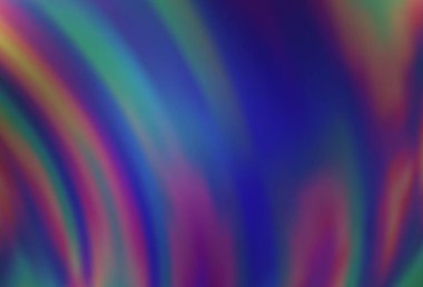 Eğri çizgileri olan koyu mor bir vektör şablonu. Çağdaş gradyan soyut çizgileri olan çizimler. Reklamınız, broşürleriniz, broşürleriniz için yeni bir doku..