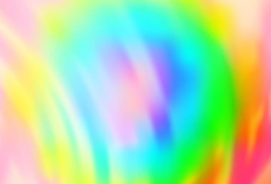 Hafif Çokrenkli, lav şekilli Gökkuşağı vektör şablonu. Alnında çizgiler olan soyut bir çizim. Arkaplanlar için desenli dalga deseni.