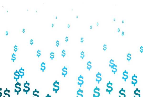 Light Blue Vector Layout Banking Symbols Blurred Design Symbols Usd — Stock Vector