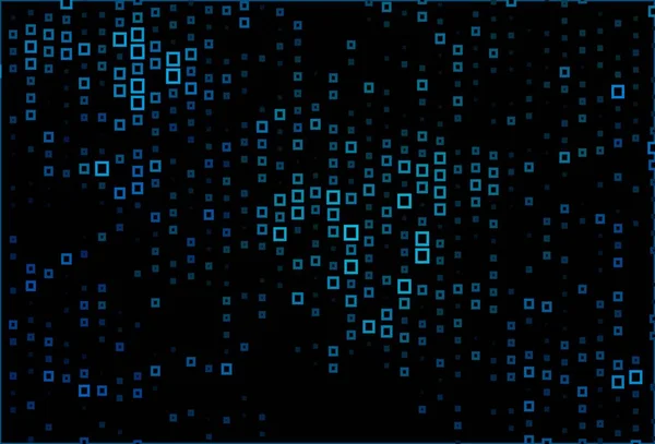 Çizgileri ve dikdörtgenleri olan koyu mavi vektör düzeni. Dikdörtgen şekilli soyut çizimler. İş ilanları, broşürler, broşürler için desen