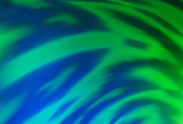 Светло Синий Зеленый Вектор Размыл Яркий Рисунок Новая Цветная Иллюстрация — стоковый вектор