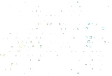 Aydınlık Çokrenkli, Gökkuşağı vektör kaplamalı daireler, küpler. Renkli daireler, dikdörtgenler ile soyut arkaplan. Marka kitabın için tamamen yeni bir şablon.