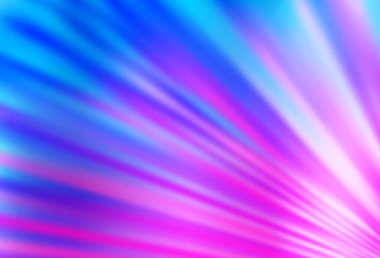 Açık Pembe, düz çizgileri olan mavi vektör düzeni. Bulanık arkaplanda gradyanı olan çizgiler. Web siteleri, iniş sayfaları için desen.