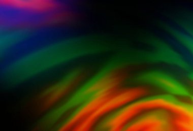 Dark Multicolor, Gökkuşağı vektörü soyut parlak şablonu bulanıklaştırdı. Yaratıcı illüstrasyon, yarım tonlu ve eğimli. Çalışmalarınız için akıllı tasarım.