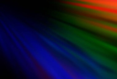 Koyu renkli, renkli çizgileri olan Gökkuşağı vektör dokusu. Dar çizgileri olan parlak renkli çizimler. İş ilanınız için akıllı tasarım.