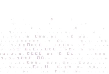 Lekeli açık pembe vektör şablonu, dikdörtgenler. Parlak, soyut çemberler ve küpler çizilmiş bir resim. Posterler, afişler için tasarım.