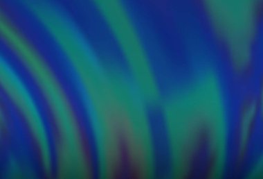 Kıvrımlı daireli hafif BLUE vektör arka planı. Bulanık çizgiler ve dairelerden oluşan parlak çizimler. İş tasarımınız için tamamen yeni bir şablon.