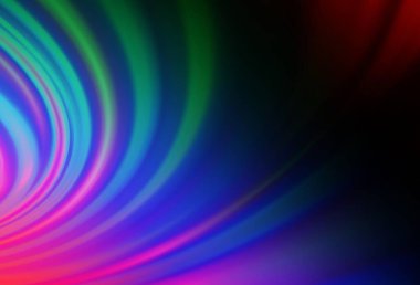 Karanlık Çokrenkli, Gökkuşağı vektör şablonu çizgileri, oval. Çağdaş gradyan soyut çizgileri olan çizimler. İşiniz için yepyeni bir mermer tasarımı..