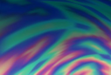 Açık mavi vektör bulanık ve renkli desen. Gradyan tasarımlı, soyut, ışıltılı çizimler. İşiniz için yepyeni bir tasarım..