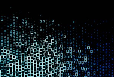 Eşkenar dörtgenli koyu mavi vektör arkaplanı. Soyut stil ve dikdörtgenlerle dekoratif tasarım. İş ilanınız için akıllı tasarım.