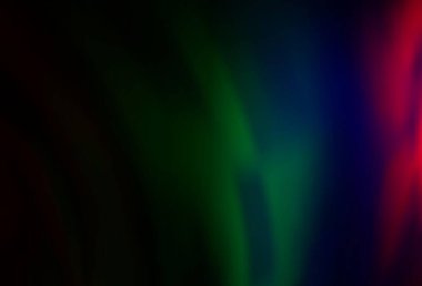 Koyu renkli, sıvı şekilli Gökkuşağı vektör arkaplanı. Eğilimli zarif, parlak bir çizim. İşiniz için en iyi bulanık tasarım..