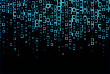 Koyu mavi vektör dokusu dikdörtgen biçiminde. Soyut stil ve dikdörtgenlerle dekoratif tasarım. Reklamınız, posteriniz, afişiniz için en iyi tasarım.