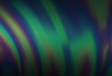 Koyu mavi, çizgileri ve ovalı yeşil vektör şablonu. Soyut mermer tarzında, gradyanı olan renkli bir illüstrasyon. Markan için yeni kompozisyon.