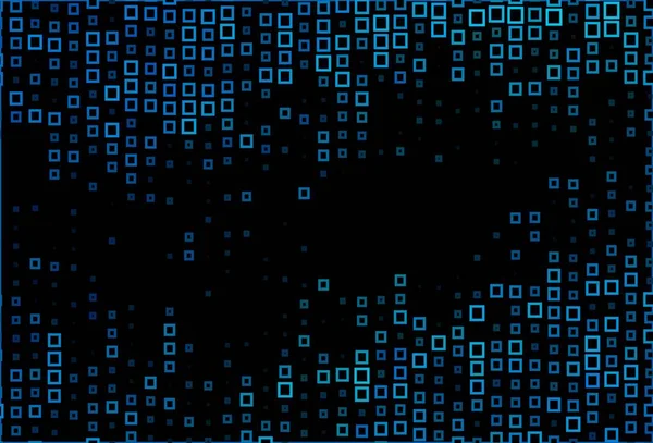 Kare şeklinde koyu mavi vektör deseni. Renkli dikdörtgenleri olan bir resim. İniş sayfası için modern şablon.