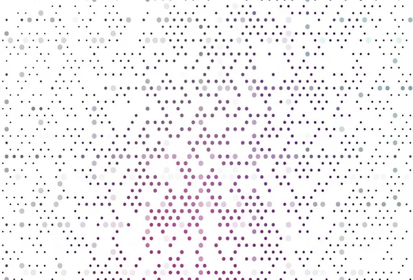 Světle Fialová Růžová Vektorová Obálka Tečkami Krásná Barevná Ilustrace Rozmazanými — Stockový vektor