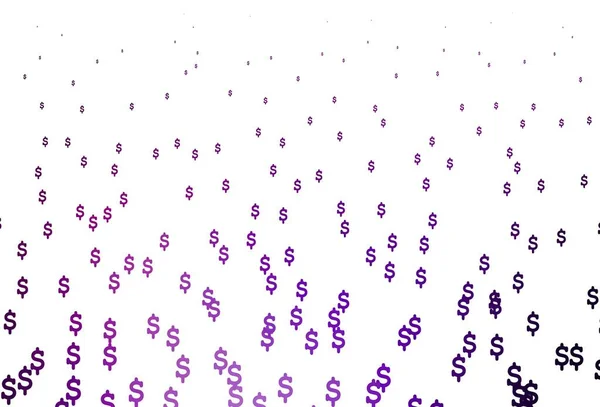 Dark Purple Vector Template Dollar Сяючий Кольоровий Малюнок Ознаками Usd — стоковий вектор