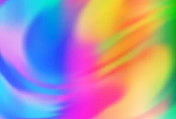 Multicolore Chiaro Modello Offuscato Vettore Arcobaleno Illustrazione Colorata Stile Astratto — Vettoriale Stock