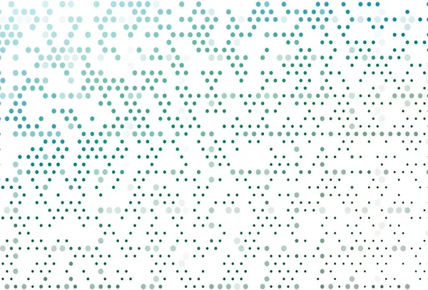 Light Blue Green Vector Pattern Spheres Glitter Abstract Illustration Blurred — Stock Vector