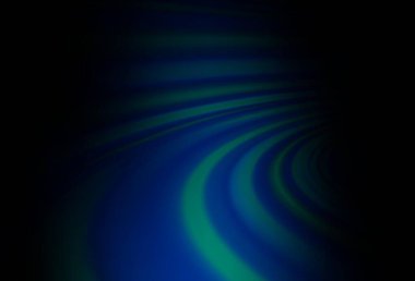 Kabarcık şekilli koyu mavi vektör arkaplan. Bulanık geometrik örnek ve eğimli kabarcıklar. İş tasarımınız için mermer biçimi.