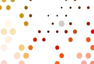 Açık yeşil, küreli kırmızı vektör deseni. Parlak renkli soyut çemberlerin olduğu bir resim. İş reklamları için tasarım.