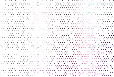 Lekeli açık mor vektör kapağı. Renkli su damlaları olan modern soyut çizimler. Reklamlar, broşürler için desen.