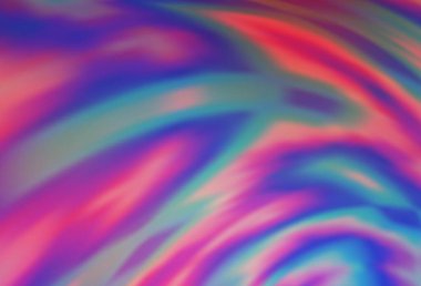 Açık mavi, kırmızı vektör renkli bulanık arkaplan. Gradyan tasarımlı, soyut, ışıltılı çizimler. Marka kitabı için zarif bir arkaplan.