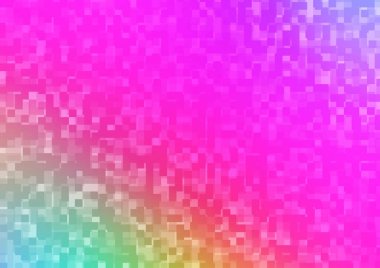 Kristalleri, dikdörtgenleri olan açık pembe vektör şablonu. Dikdörtgenli soyut gradyan çizimi. Web siteleri için şablon kullanılabilir.