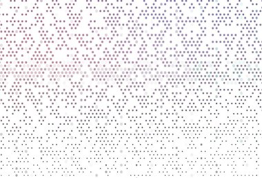 Noktalı açık pembe vektör arkaplanı. Doğa tarzında bulanık halkaları olan güzel renkli çizimler. Posterler, afişler için tasarım.