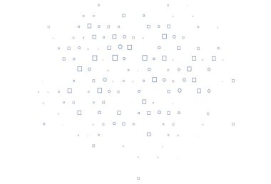 Dairesel ve dikdörtgenli hafif BLUE vektör arkaplanı. Renkli daireler, dikdörtgenler ile soyut arkaplan. Posterler, afişler için tasarım.