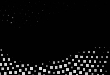 Koyu Gümüş, dikdörtgen ve kare şeklinde gri vektör arkaplan. Renkli dikdörtgenleri olan bir resim. Şablon bir arkaplan olarak kullanılabilir.