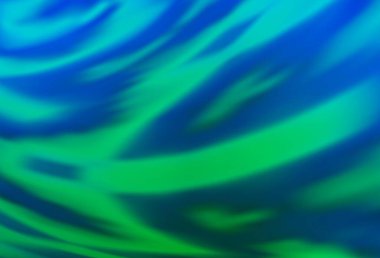 Açık mavi, yeşil vektör parlak şablonu bulanıklaştırdı. Gradyan ile modern soyut çizim. Marka kitabınız için yeni biçim tasarımı.